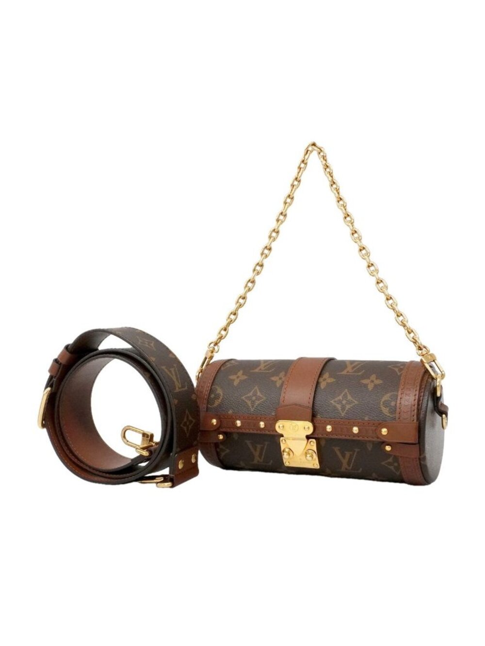 Louis Vuitton Handbag Monogram Papillon Trunk Brown 2-Way Bag